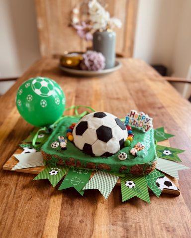 Bild eines Fußball-Geburtstagskuchens